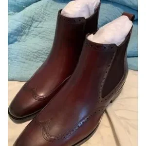 BRAND NEW MENS STYLISH BROWN FALL CHELSEA BOOTS NWT Shoes | Brand New Mens Stylish Brown Fall Chelsea Boots Nwt  main image 3